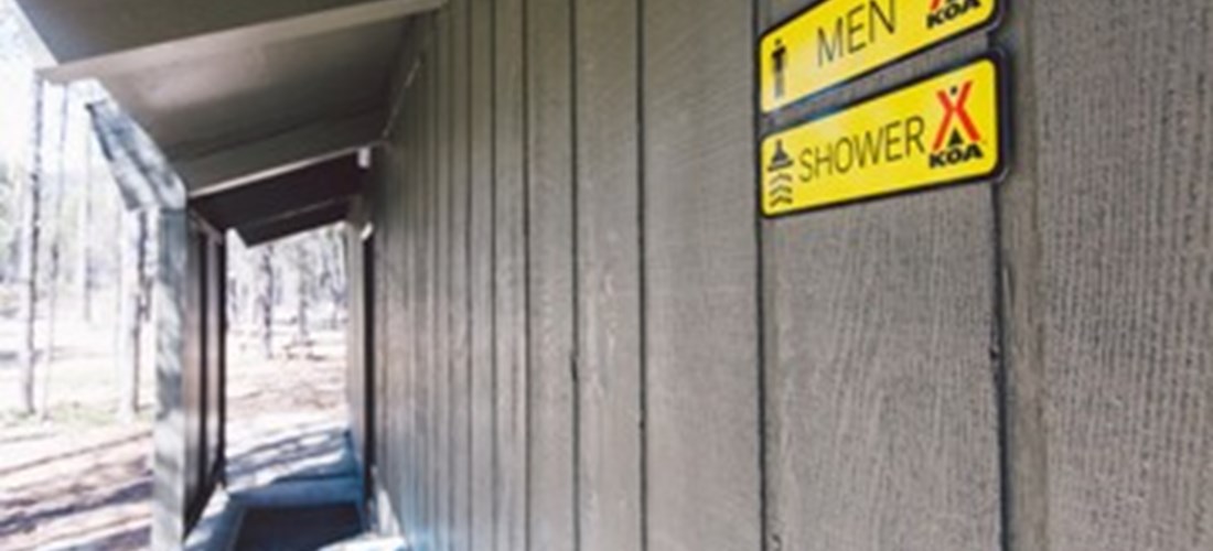 RV Park Shower and Restroom Building Exterior