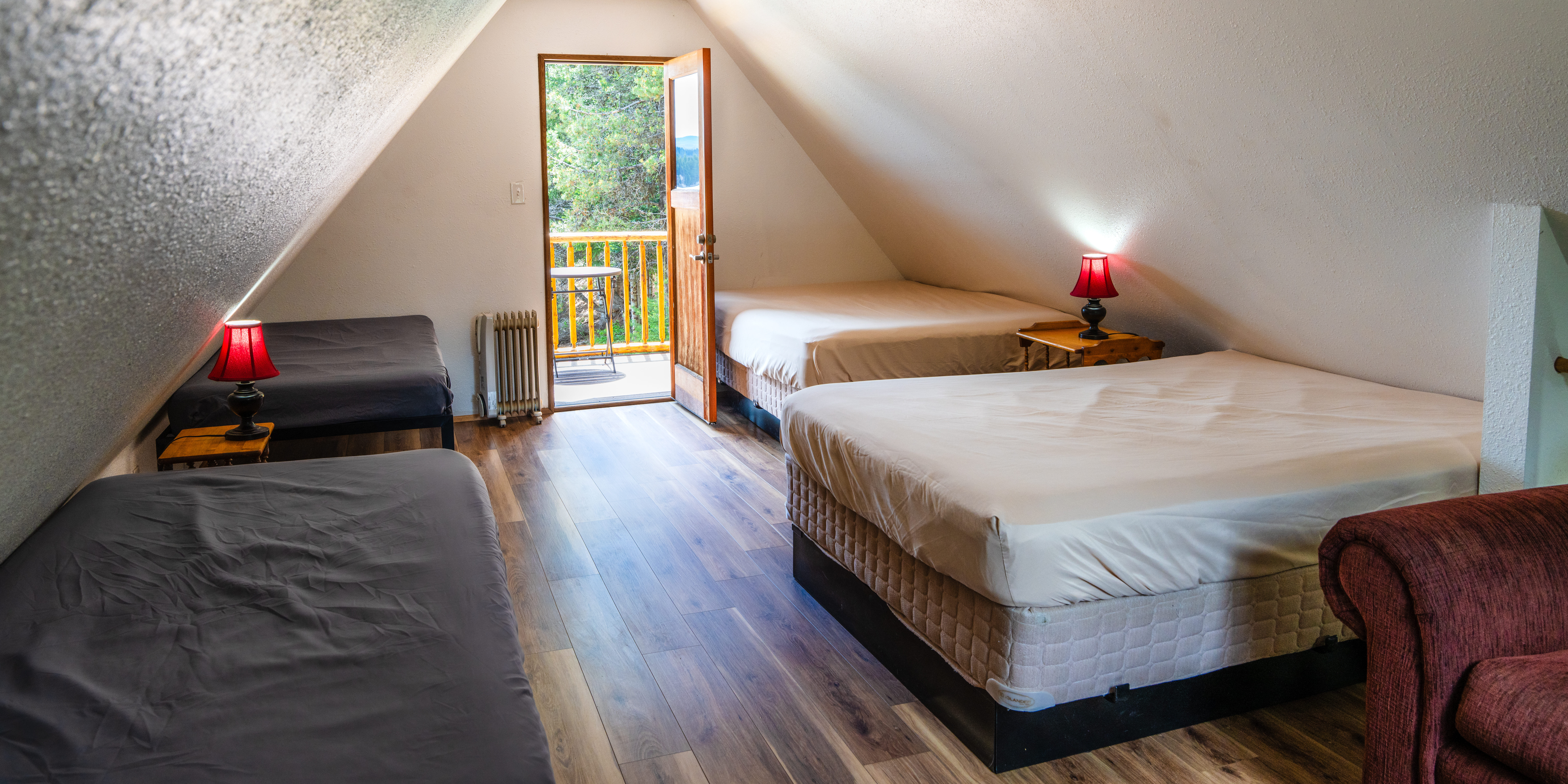Upstairs Bedroom and Balcony Access