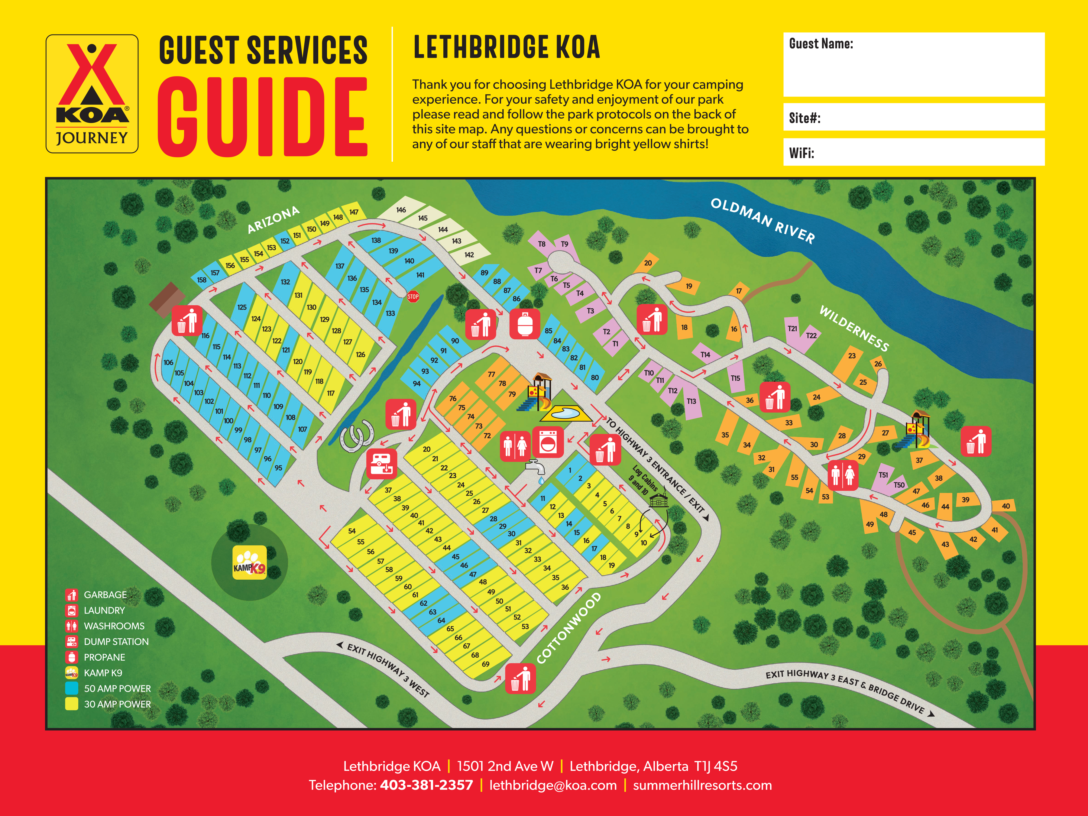 Campground Site Map