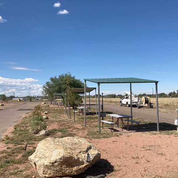 Tent Site with Covered Picnic Table