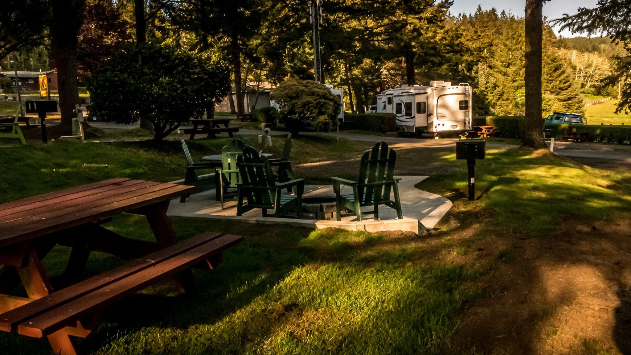 RV Camping in Lincoln City, Oregon Devil's Lake KOA