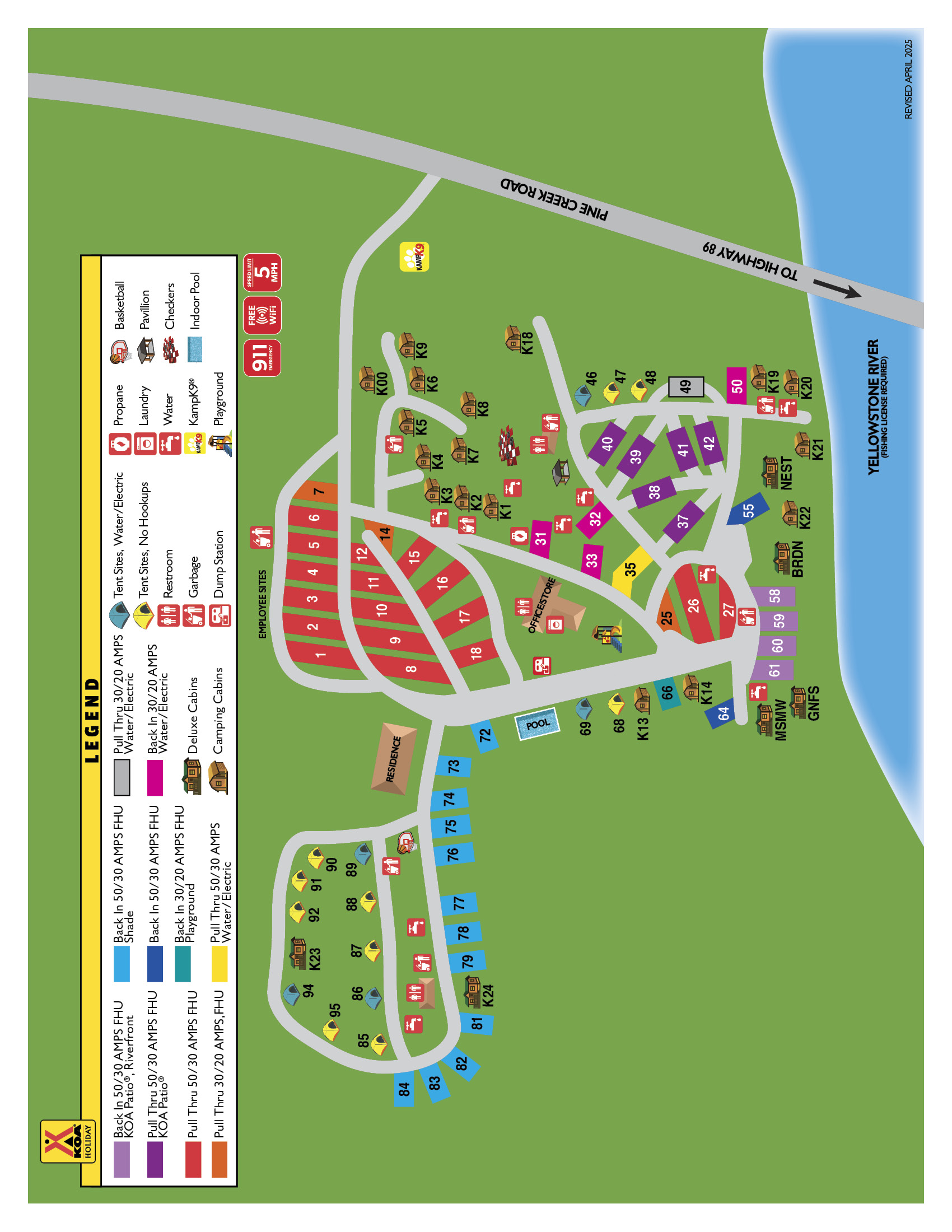 Campground Site Map