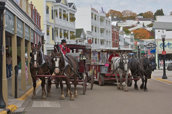 Mackinac Island  -- The number one tourist destination in Michigan.