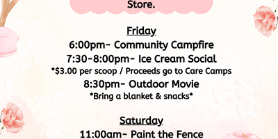 Care Camps / Mother&#39;s Day Weekend