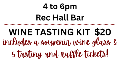Wine Tasting featuring local Husch Winery
