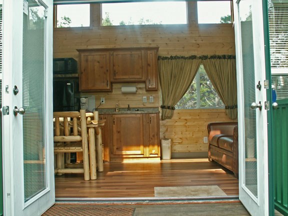 Loft lodge interior