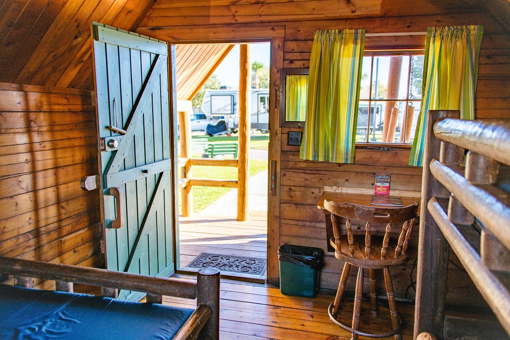 cabin open door