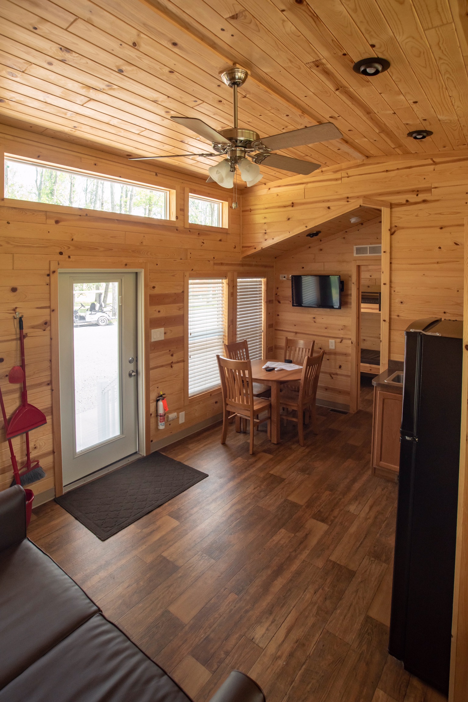 8 Person Deluxe Lodge living space.