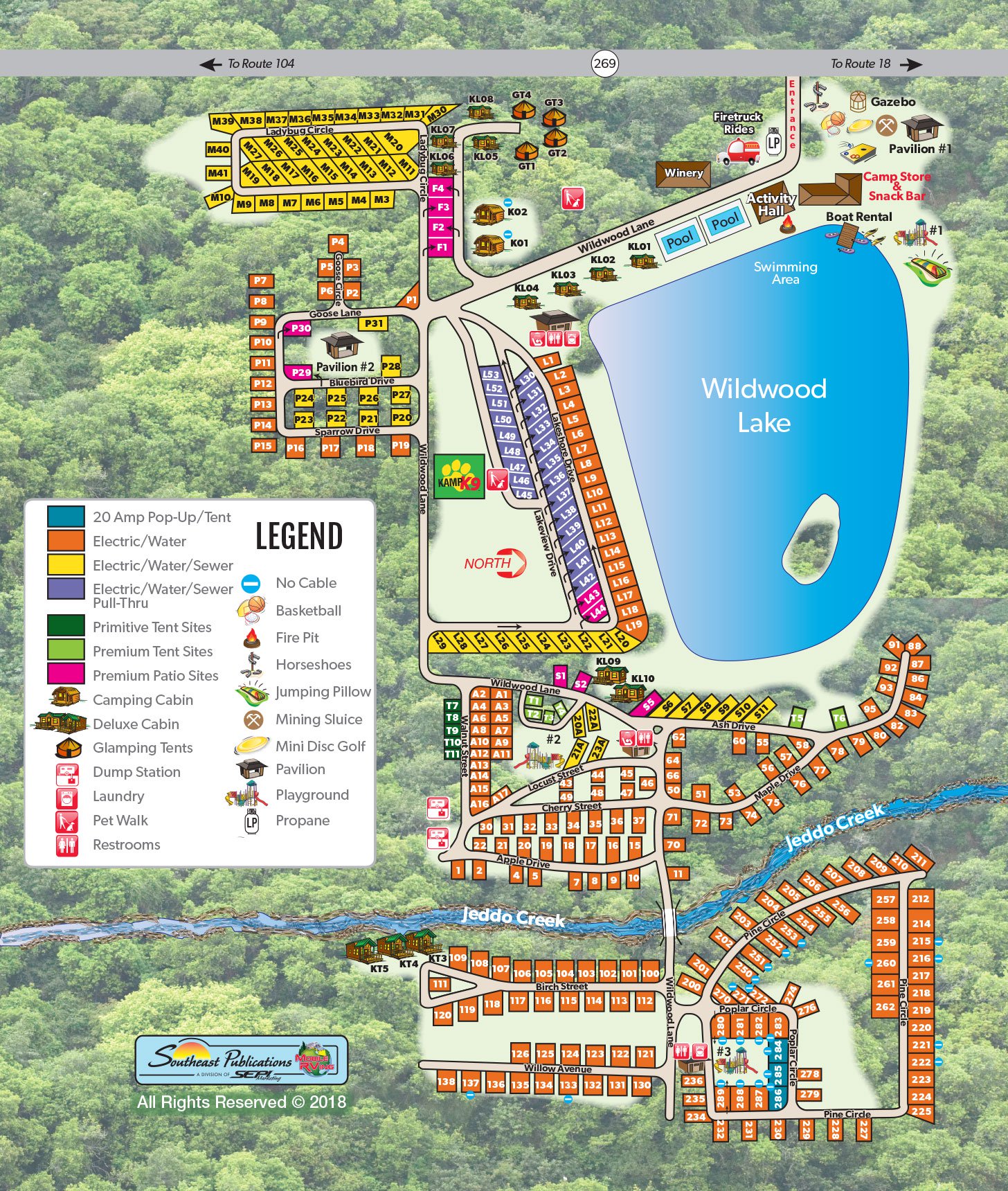 Campground Site Map