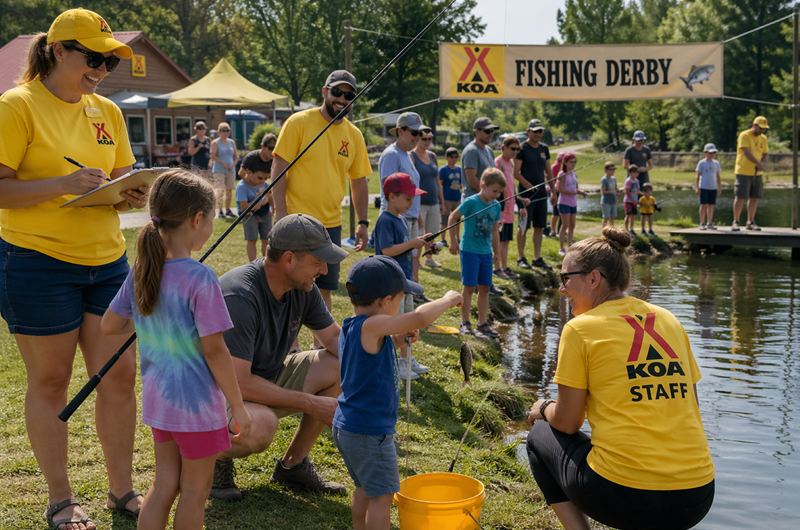 Family Fishing Derby at Your KOA - Bring your Fishing Pole! Photo