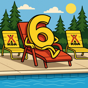 KOA Rewards Members: Stay 5 Nights, 6th on us!