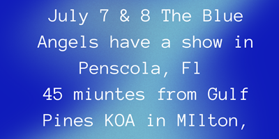 Blue Angels are flying on July 7-8 at Pensacola Naval Air