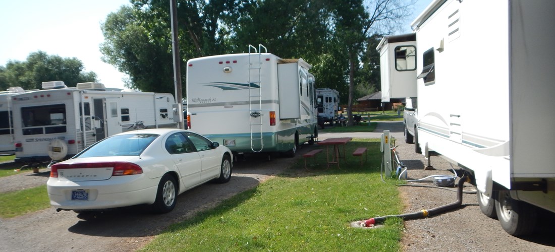 Full hookup sites for the mid sized RV