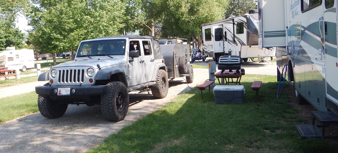 Smaller RV sites, just right for vans, pick-up campers, tent trailers and smaller RVs