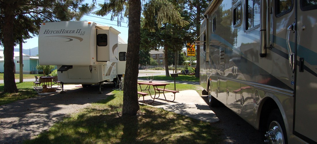 RV sites with small patio