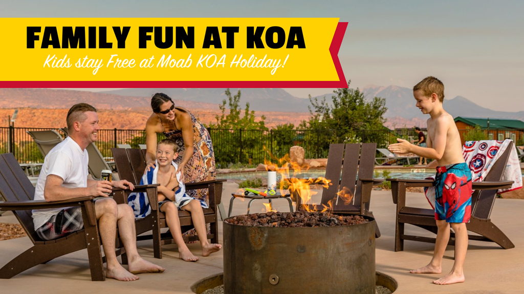 Kids Stay Free at Moab KOA Holiday!