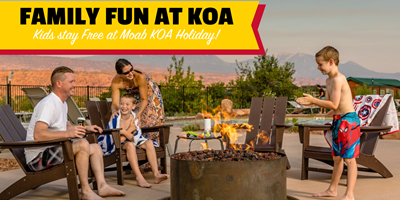 Kids Stay Free at Moab KOA Holiday!
