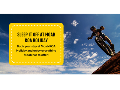 Mountain biking near Moab KOA Holiday: Reserve your overnight stay