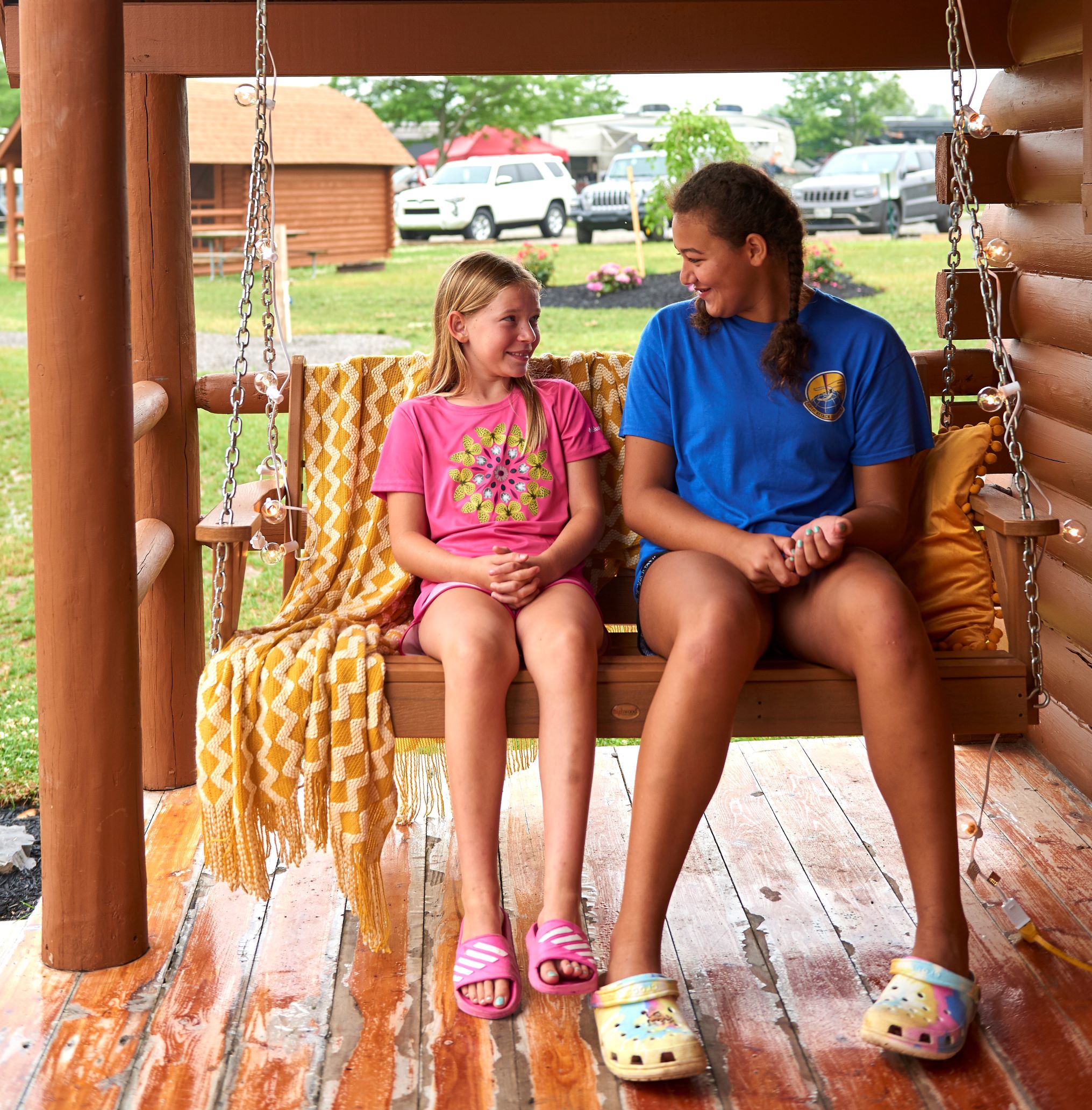 Camping Cabin Swing