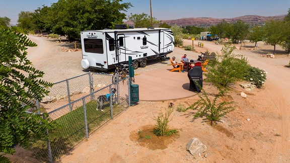 New for 2022 - Deluxe Patio Paw Pen RV Sites