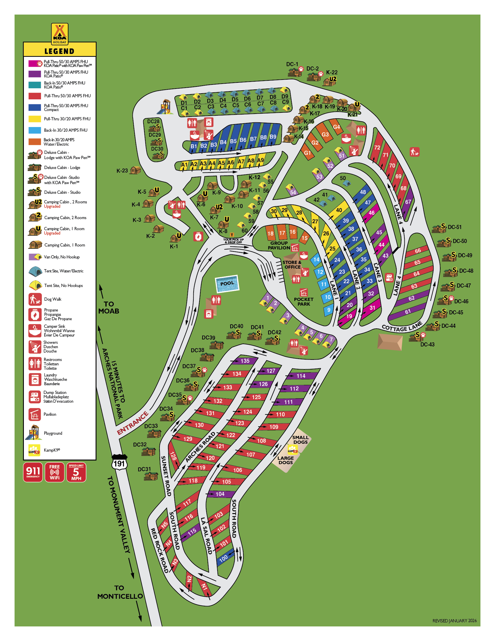 Campground Site Map