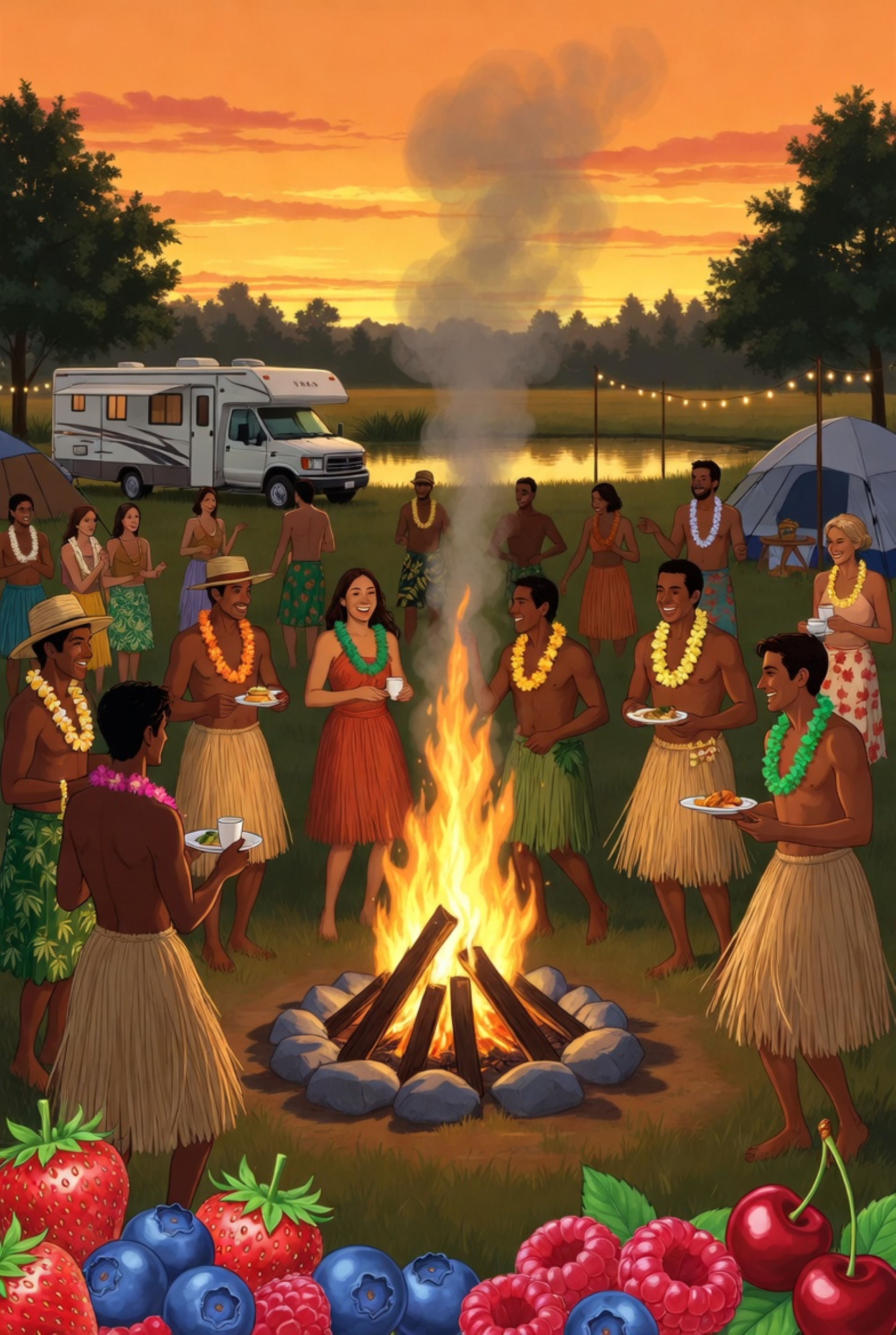 A Very Berry Luau before Labor Day Weekend Photo