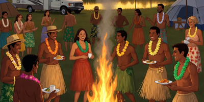 A Very Berry Luau before Labor Day Weekend