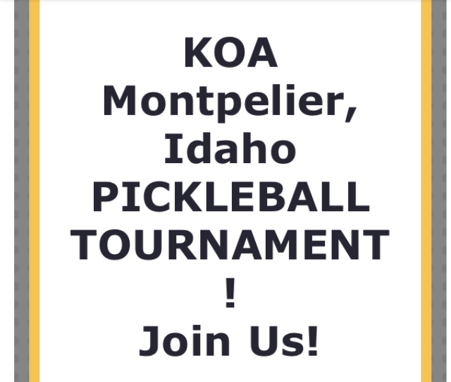 Our Pickleball Tournament!