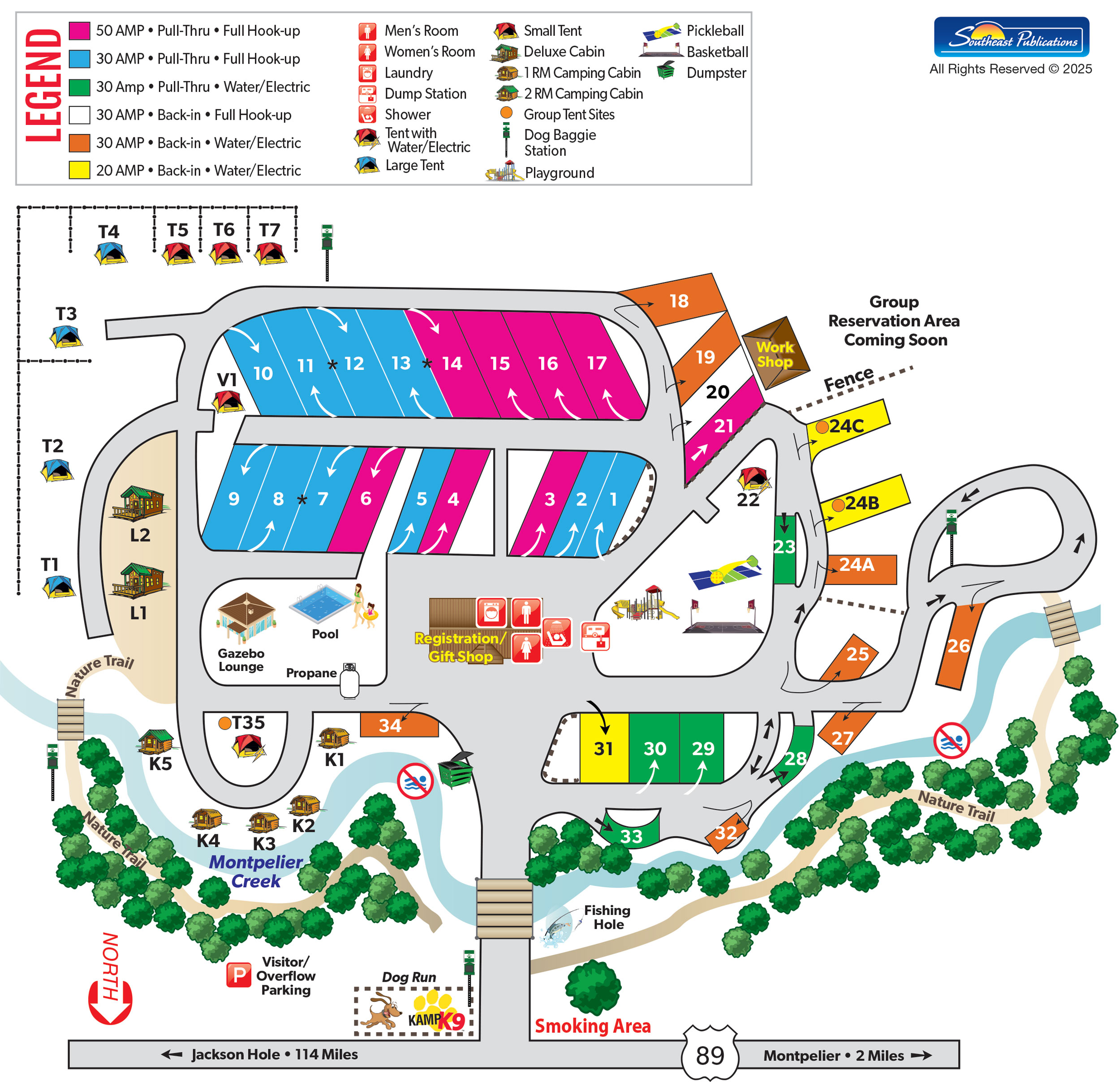 Campground Site Map