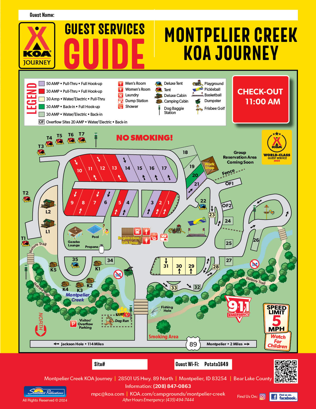 Campground Site Map