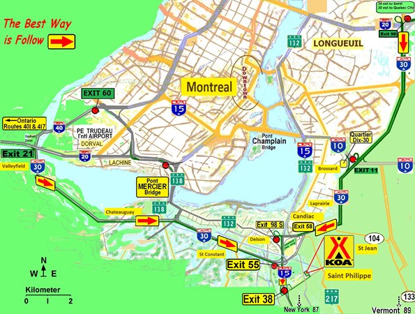 Montreal South KOA Journey