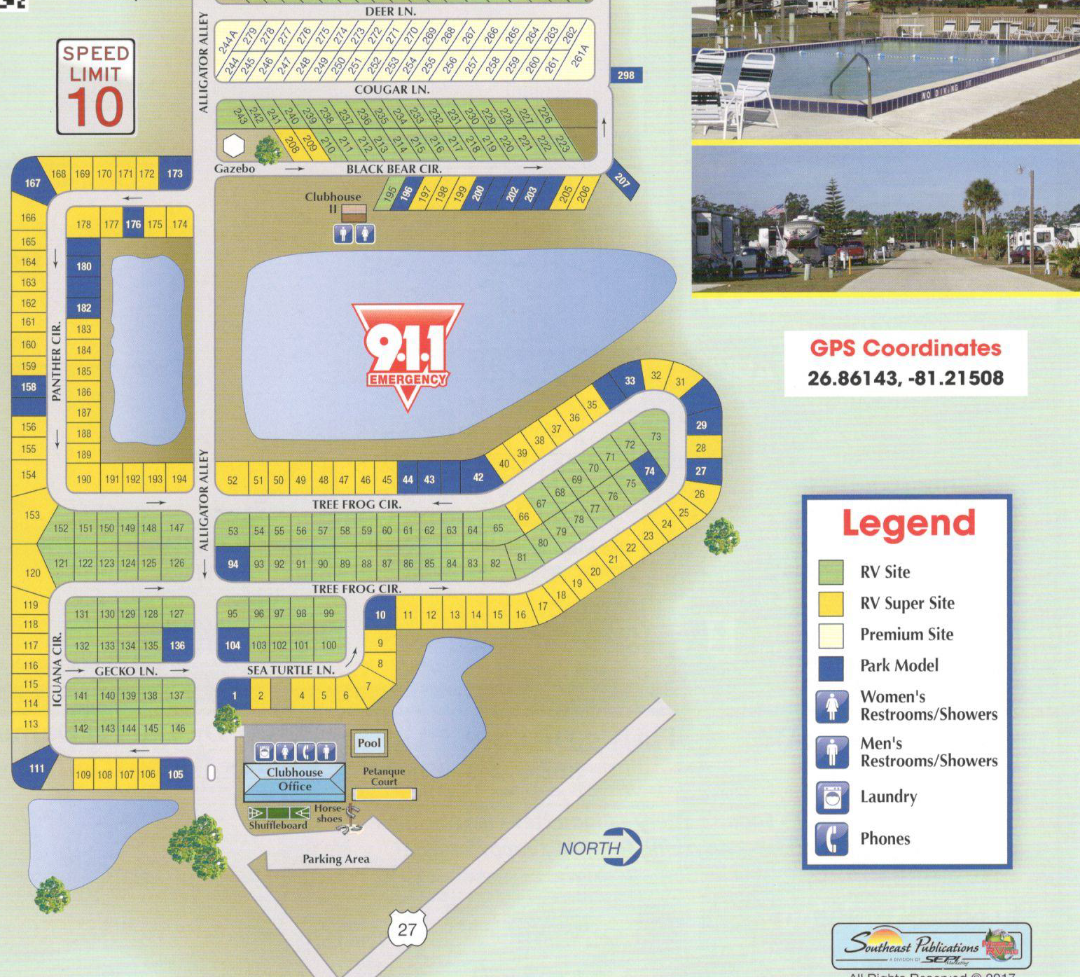 Moore Haven, Florida Campground Map Moore Haven KOA