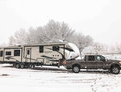 Winter Monthly Camping Photo