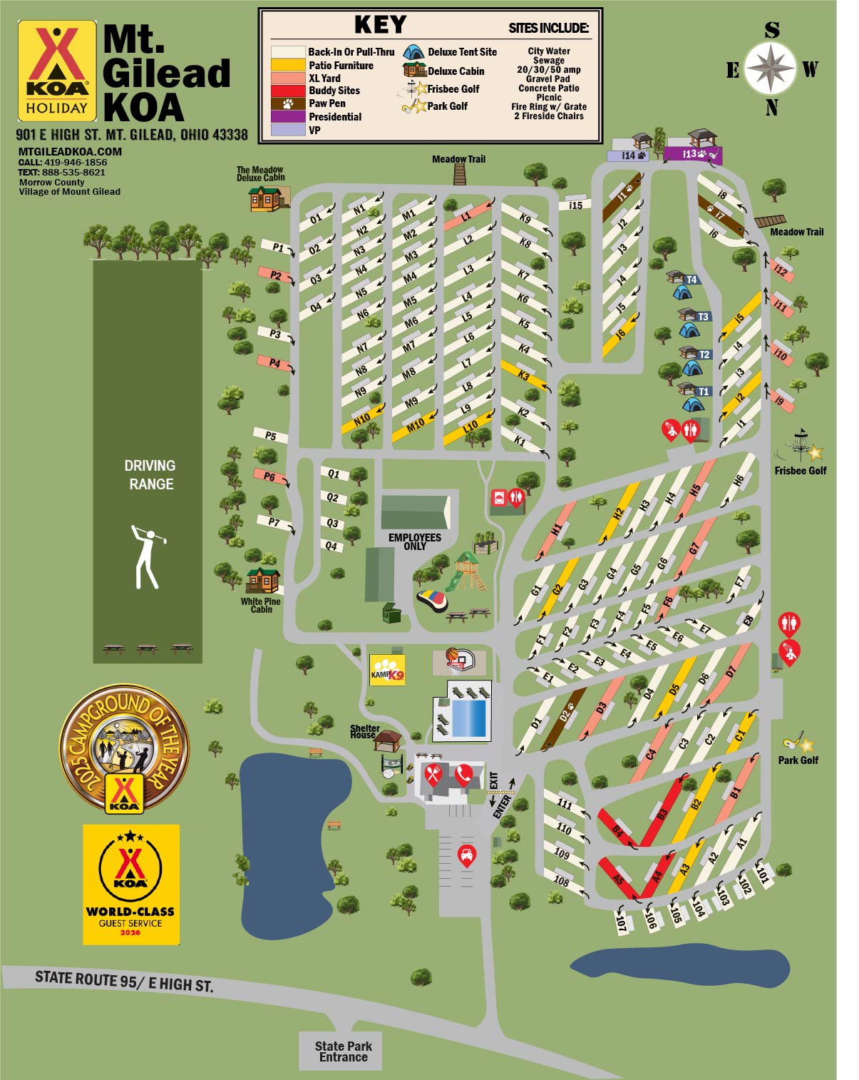 Campground Site Map