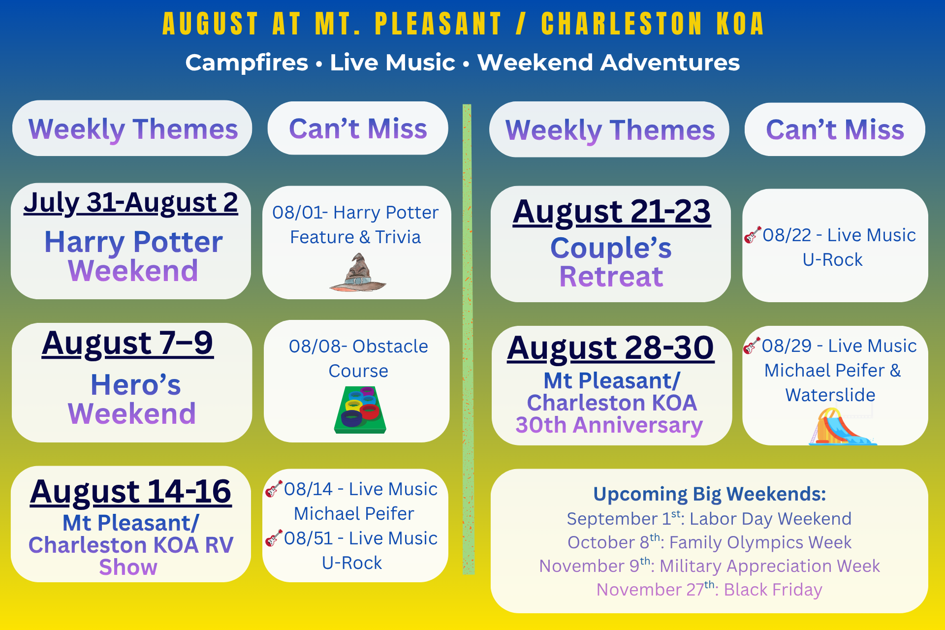 August Activities Themes Photo
