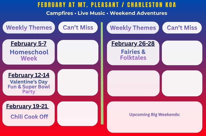 February 2027 Activities Themes Photo