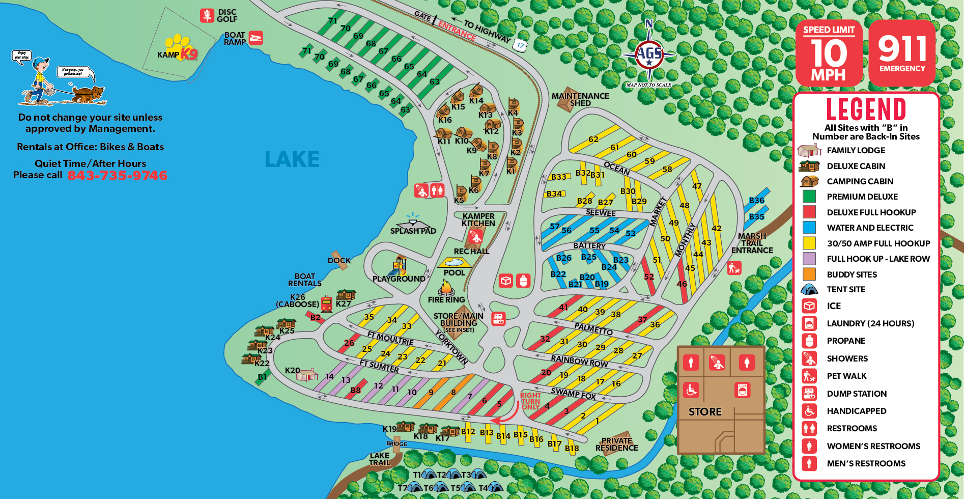Campground Site Map