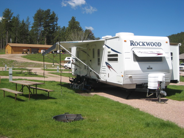 RV pull thru site