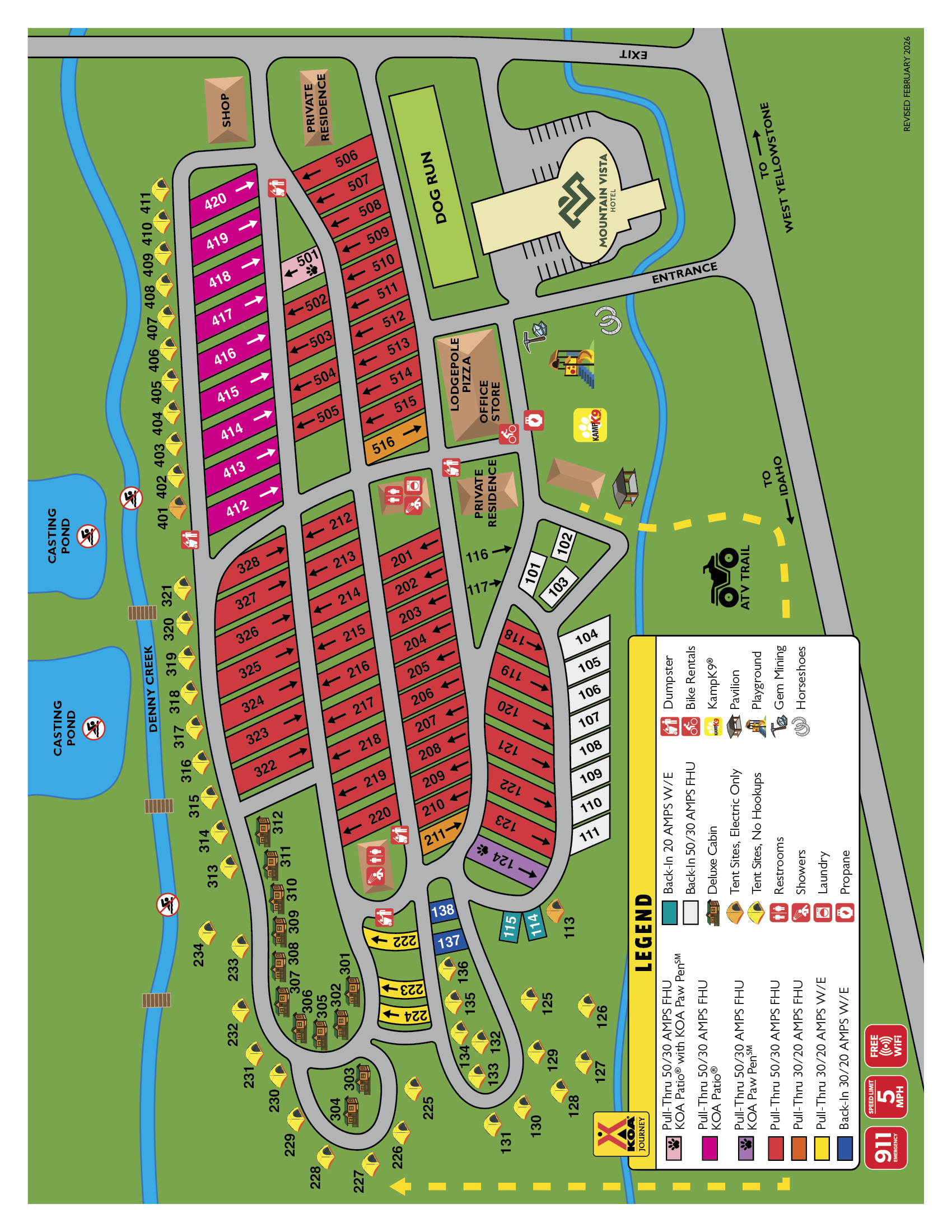 Campground Site Map