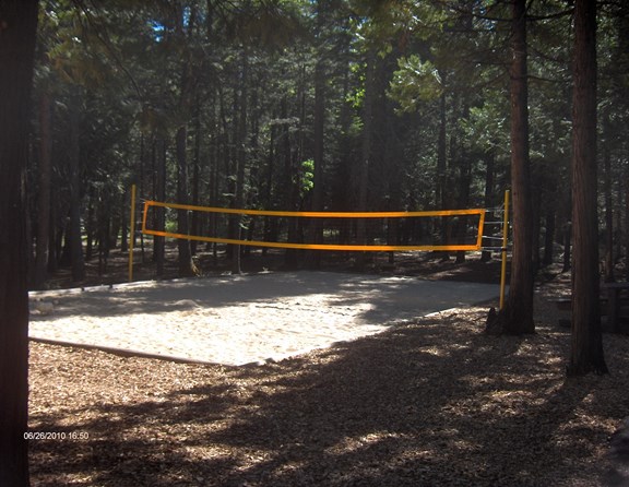 <b>Enjoy our sand regulation size volleyball court.......<br />Also, we have a regulation size teatherball court.....<br />And---a basketball court......</b>