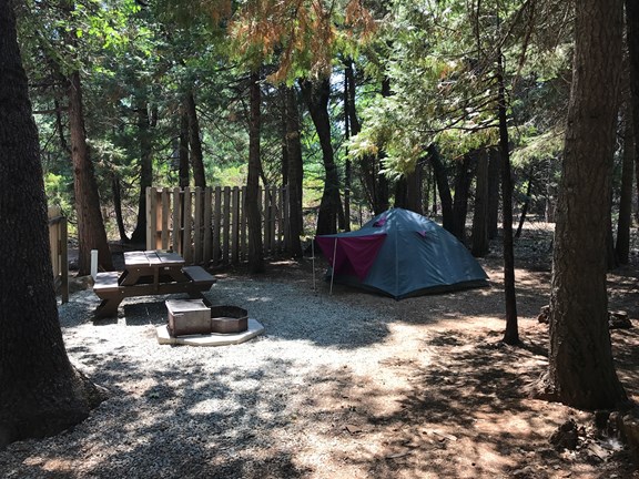 Single tent site