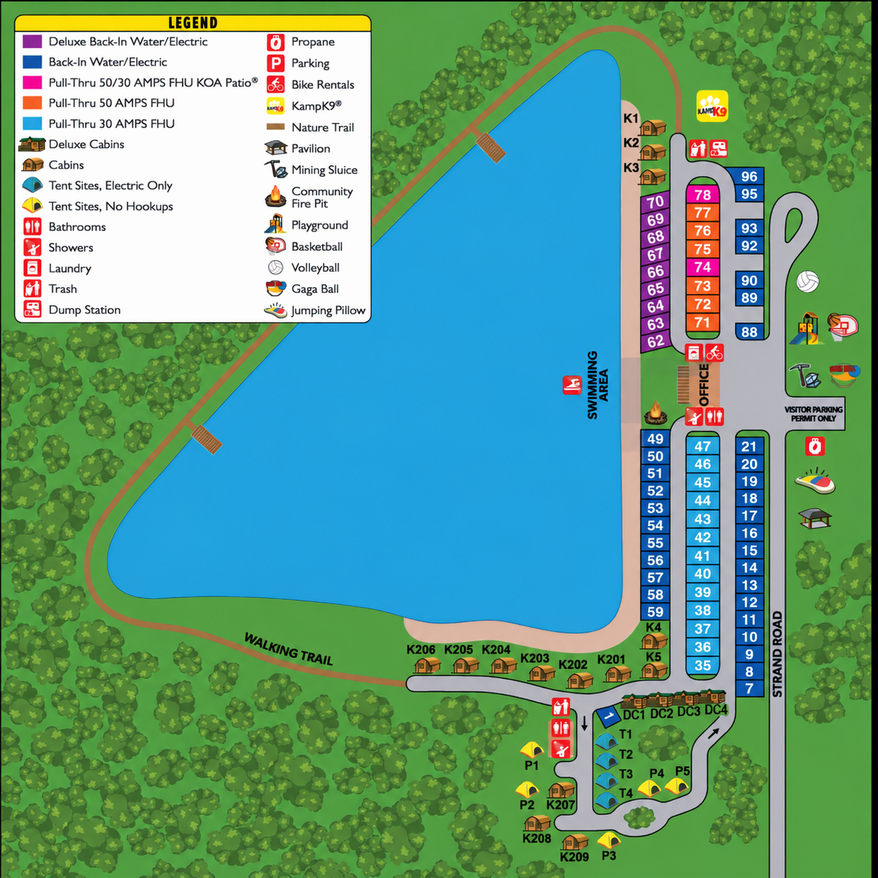 Campground Site Map
