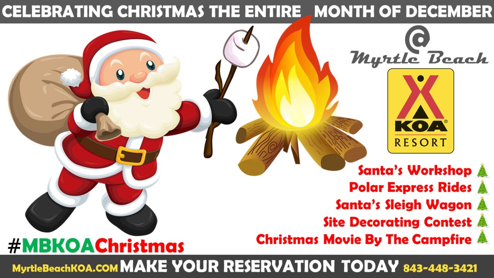 Koa Christmas 2022 Koa Christmas Wonderland Every Weekend!: Event At The Myrtle Beach Koa  Resort Campground In South Carolina
