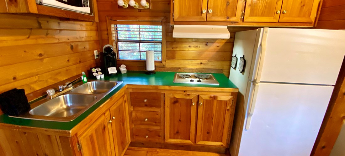 Deluxe Cabin Hill Side Entry Kitchen