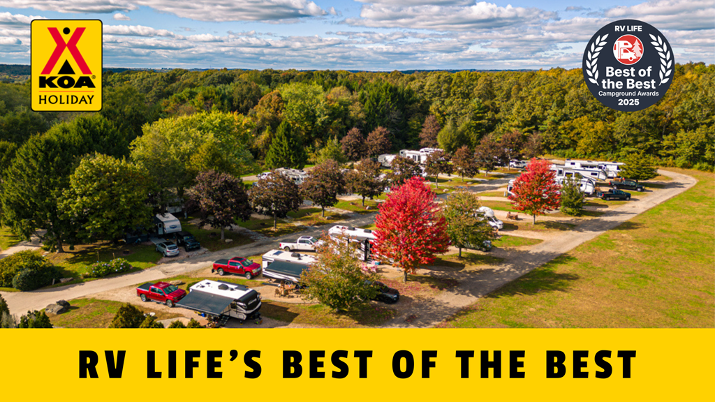 Mystic KOA Holiday Named an RV LIFE “Best of the Best”