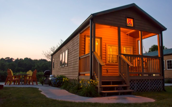 Enjoy the comforts of a Deluxe Cabin
