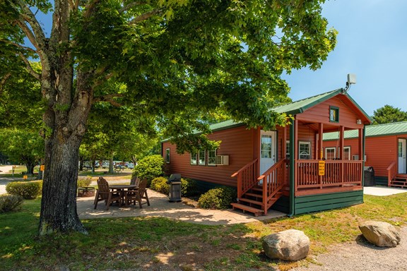 Deluxe Cabin, 1 Room with KOA Patio® (Full Bath with Tub & Shower) - Sleeps 6