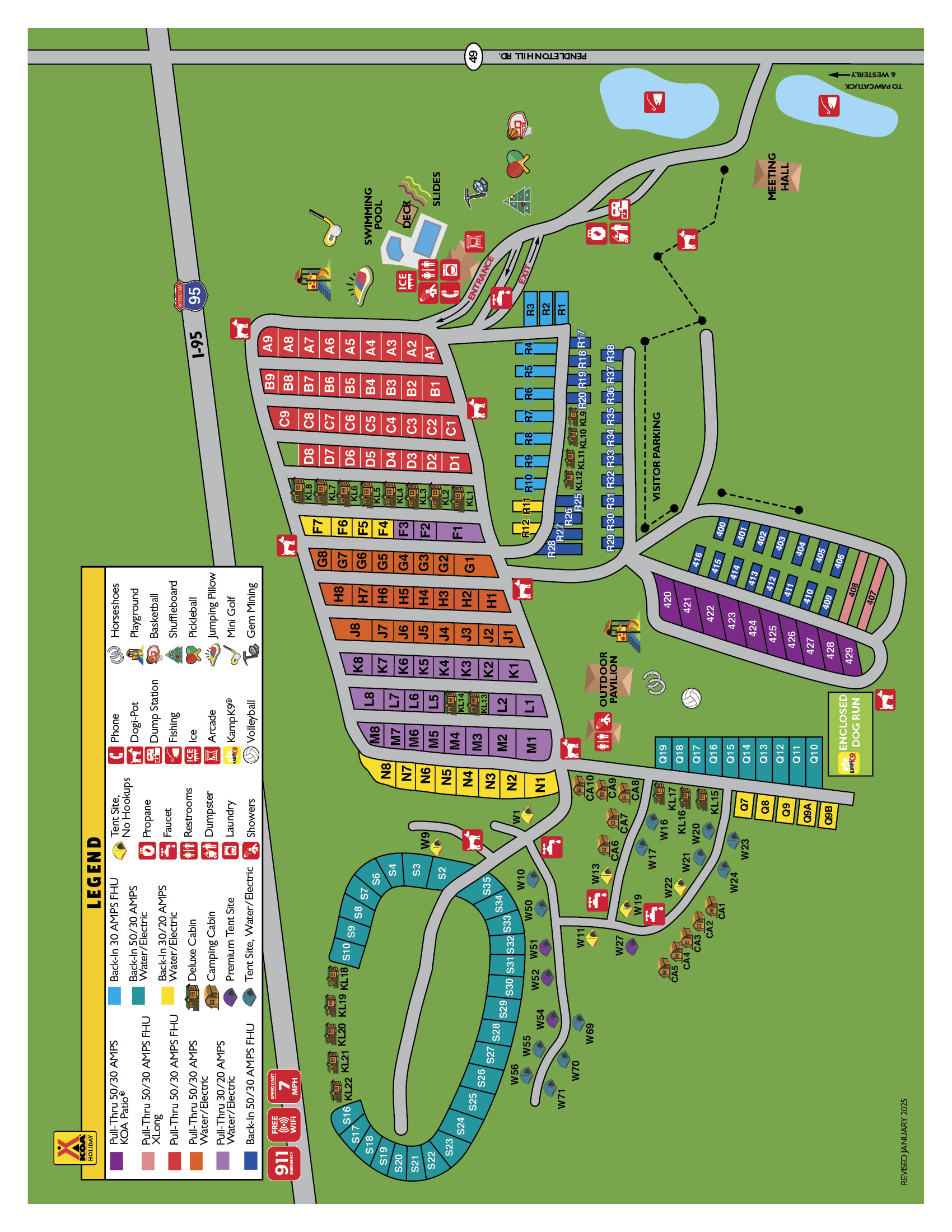 Campground Site Map