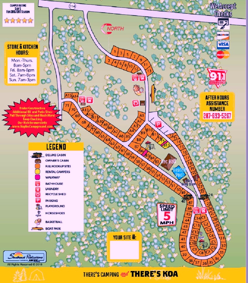 Naples, Maine RV Camping Sites Naples KOA