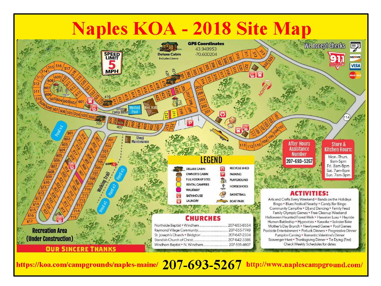 Naples, Maine Camping Deals Naples KOA